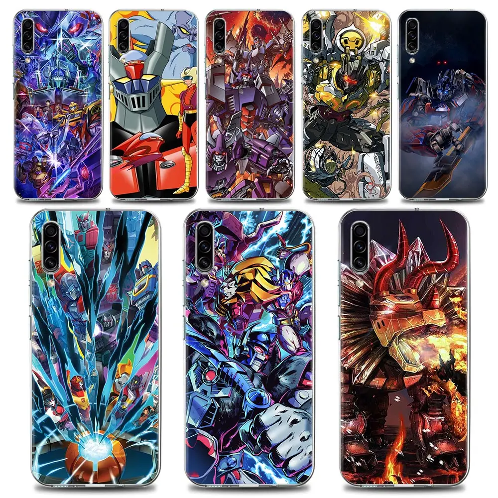 

Marvel Mazinger Transformers Clear Phone Case for Samsung A70 A50 A40 A30 A20e A10 A02 Note 20 10 9 8 Plus Lite Ultra 5G Case