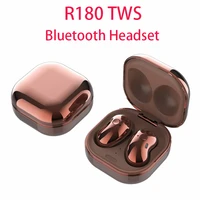 2022new r180 tws wireless headset bluetooth high quality stereo earbuds with microphone for ios android smartphone pk r177 r190