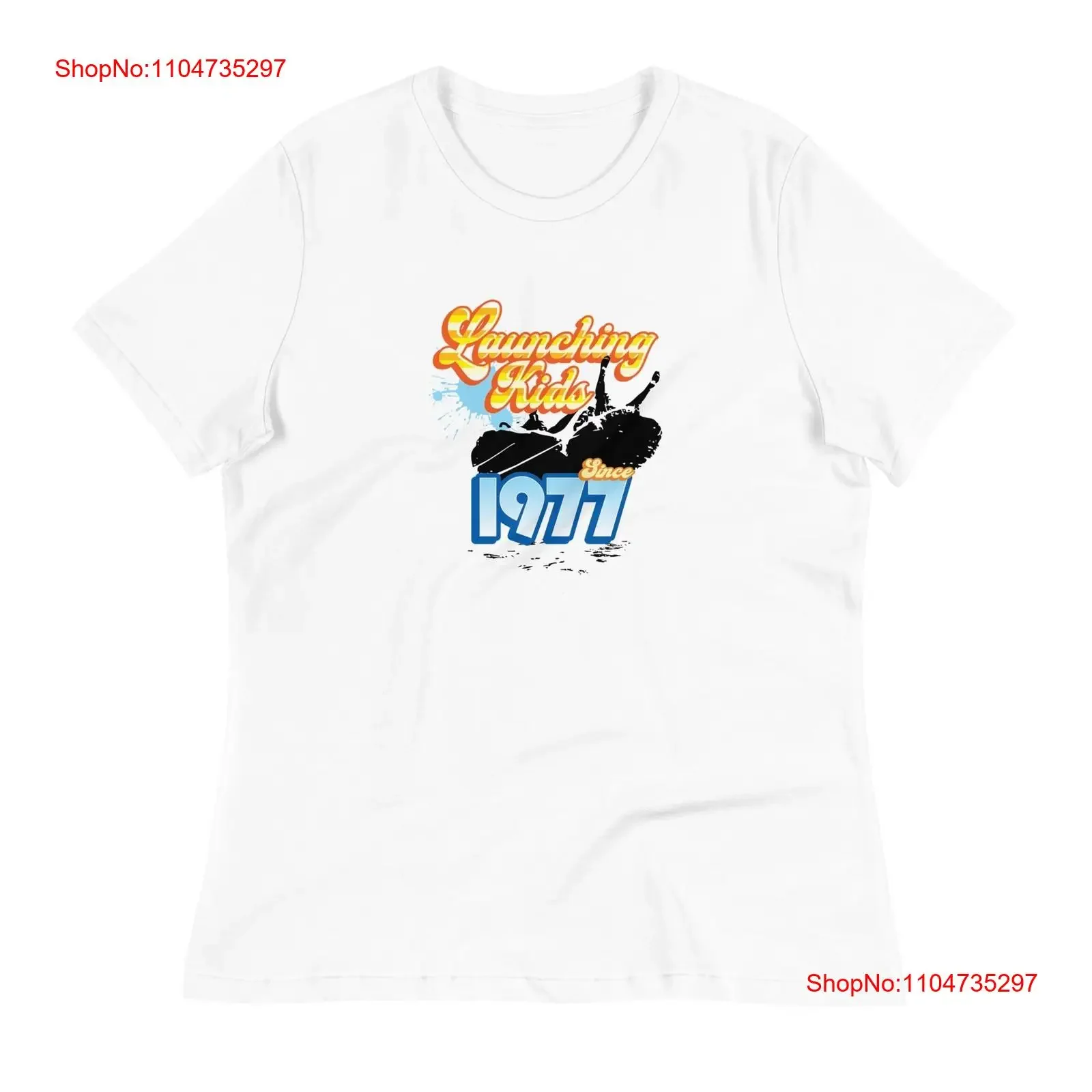 Фото RVRMOMS Launching Kids Женская свободная футболка для катания на лодках, винтажная стираная эластичная дышащая уличная одежда унисекс №1