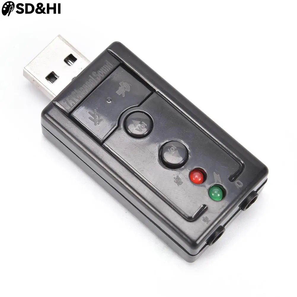 

Mini External 3D USB 2.0 Sound Card 7.1 Channel Virtual 12Mbps Audio for Speaker Adapter miniphone 3.5mm Jack Stereo Headset