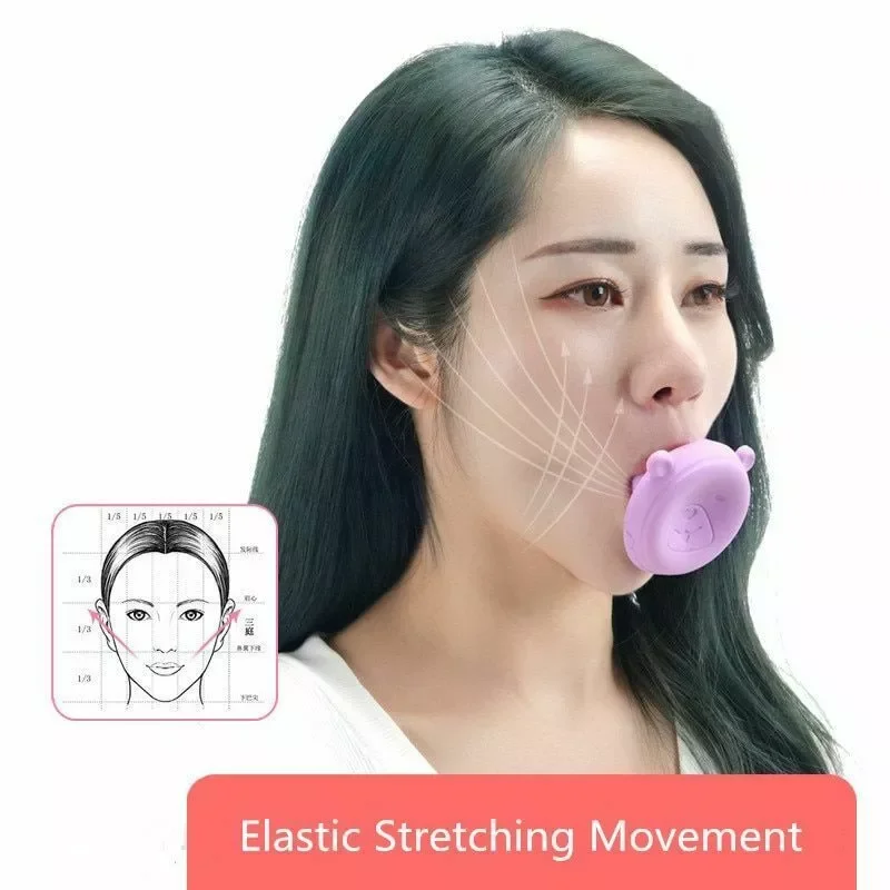 

Silica Gel Face Jaw Exerciser Slimming Face Double Chin V Face Lifting Neck Jaw Toning Wrinkle Removal Blow Breath Exerciser