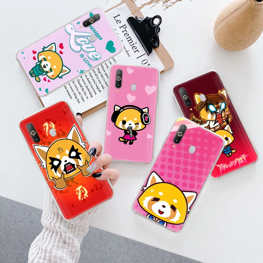

Aggretsuko Transparent Case for LG K11 Plus K12 Prime K22 K40S K41S K51S K50S K61 K71 K52 K42 K62 Q61 Q52 K92 Q60 Max