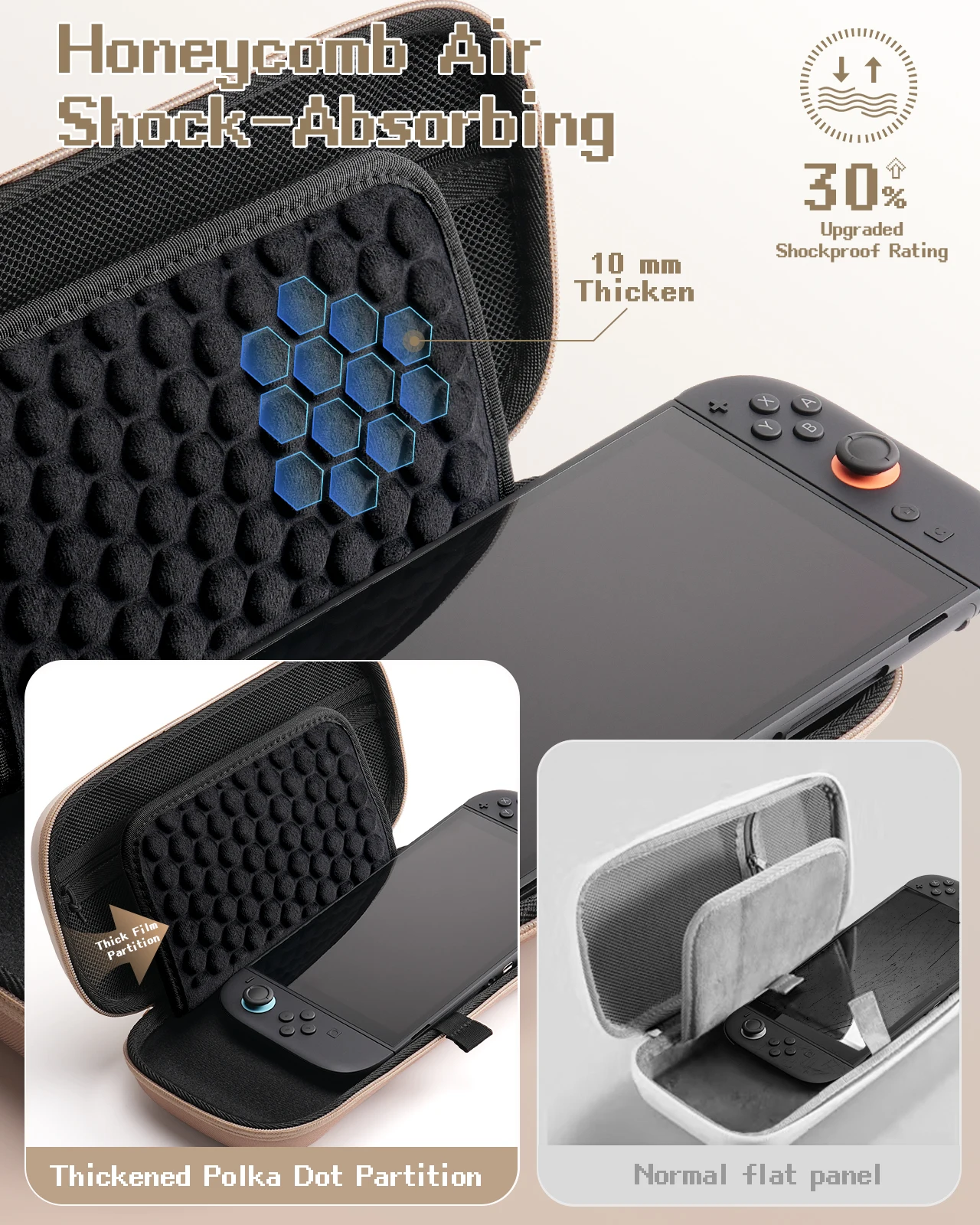 Фото Дорожный чехол для Nintendo Switch 2 и Switch OLED, водонепроницаемая защитная сумка для хранения с защитой от царапин и 10 слотами для игровых карт №5