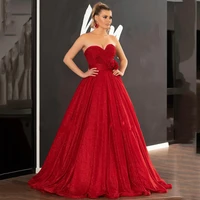 sexy red prom dresses princess tulle robe de soir%c3%a9e femme sweetheart hand made flowers lace up party gown vestidos de noche 2022
