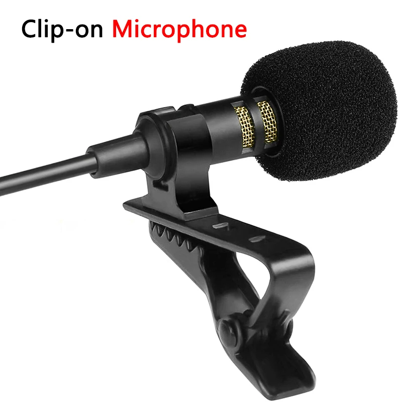 Professional Lavalier Microphone for PC Laptop Smartphone DSLR Camera 3.5mm USB Professional Micro 1.5m Wired Microphone