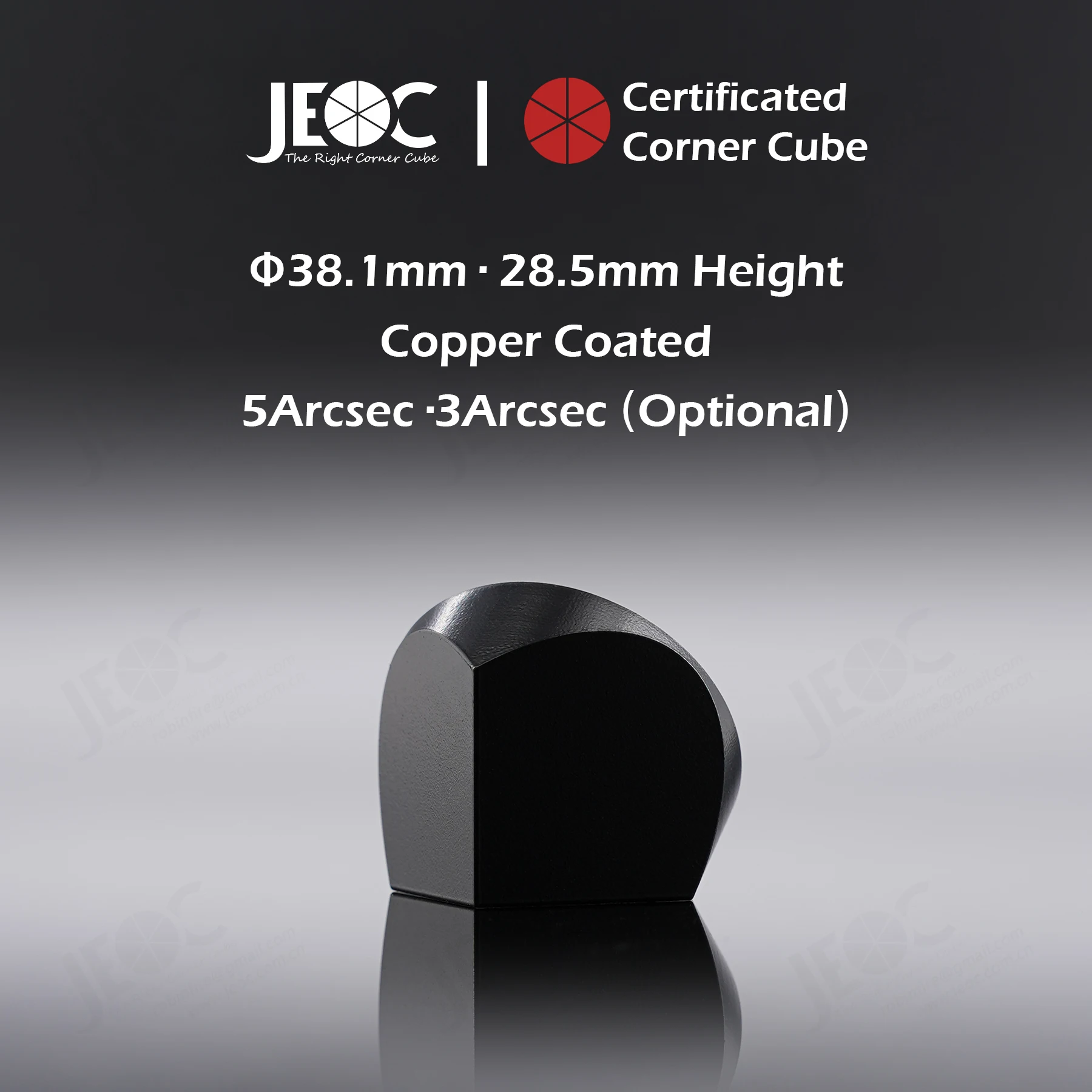 10 шт. сертифицированных угловых кубов JEOC отражающая призма диаметром 38 1 мм (1 5&quot)