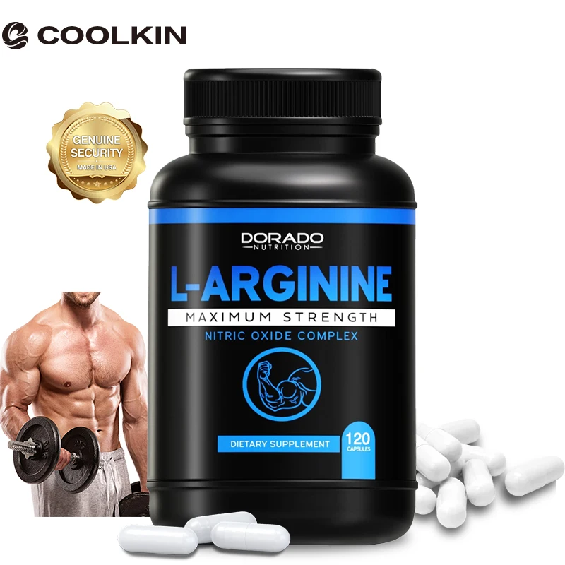

L-аргинин капсулы 1600 мг-поддерживает энергию, рост и восстановление мышц, Мужская добавка
