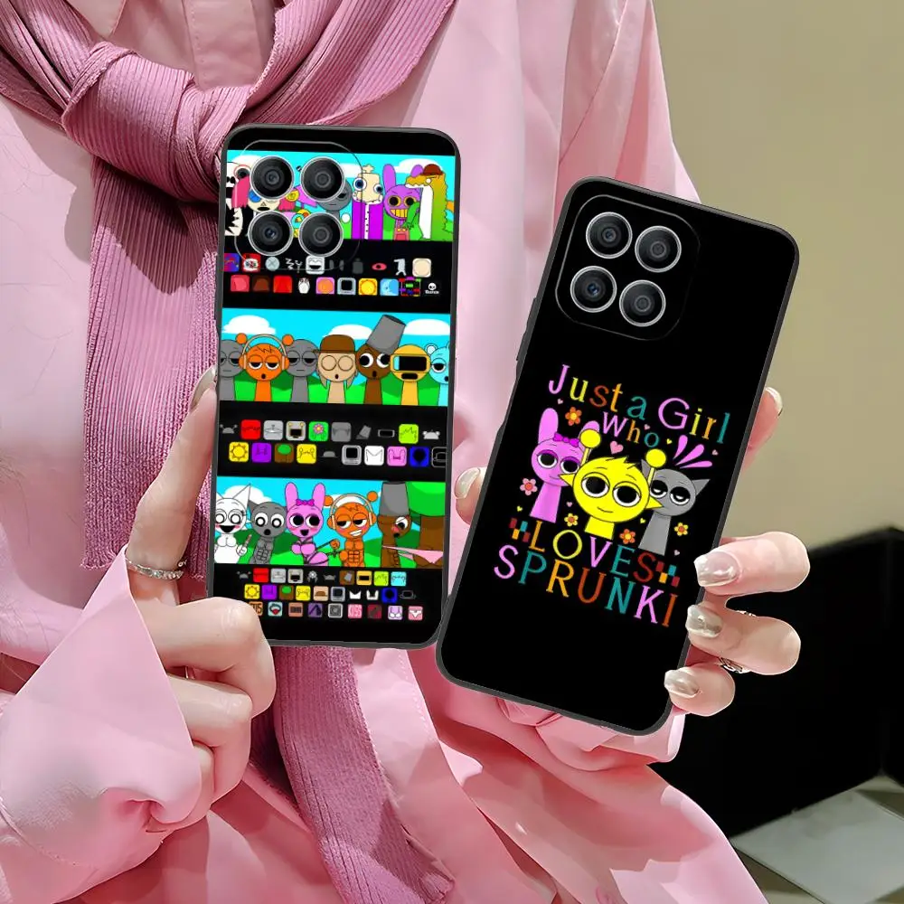 Фото Чехол для телефона Sprunki Game для Honor 90 80 70 60 50 30 20 10 9 8 7 Pro S SE Lite 5G, черный, для мобильных телефонов, довольно роскошь №1