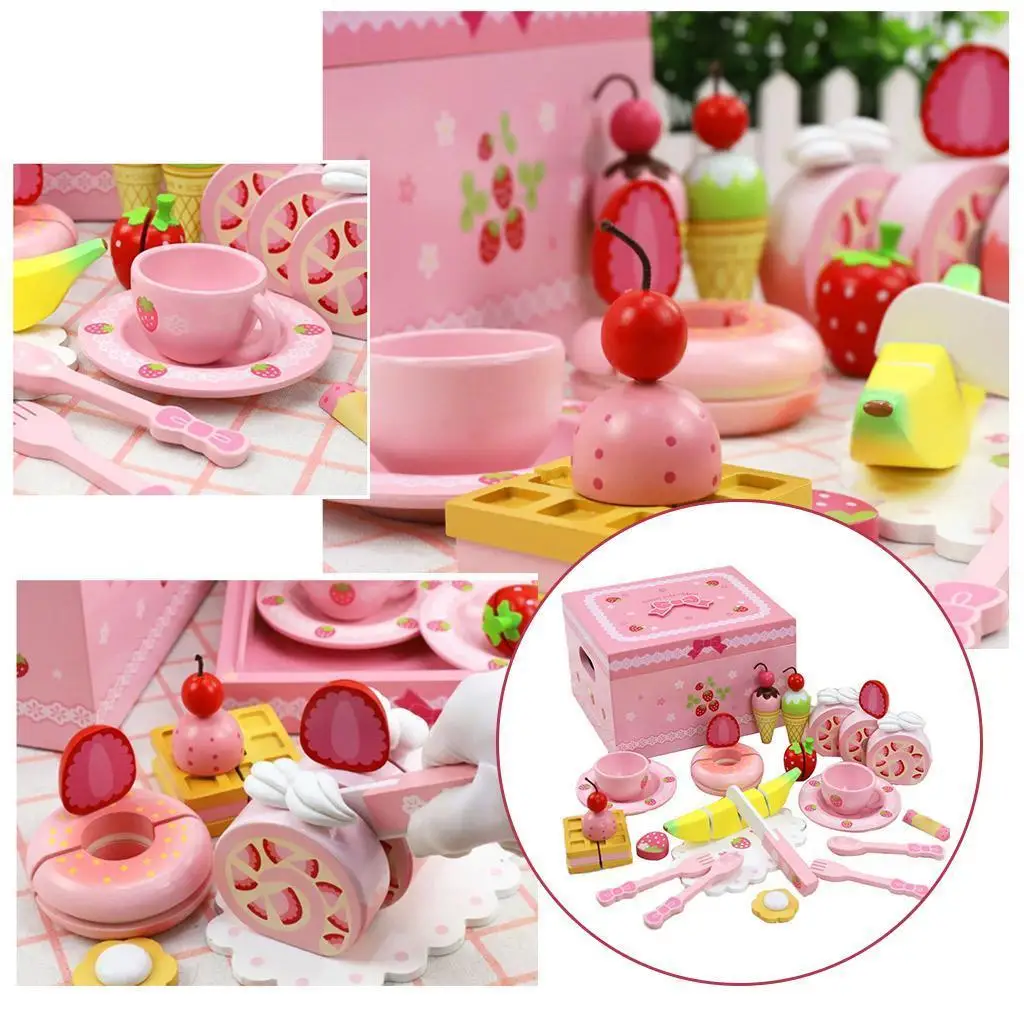 

Food Set Pretend Play Desserts Cake Toys Xmas Gifts Set for Boys Girls