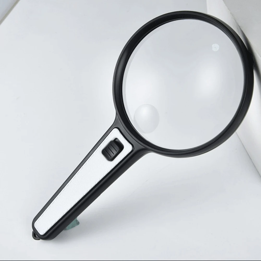

10x/20x HD Handheld Magnifying Glass Lens with 4LED Illuminated Magnifier Loupe for Elderly Reading Jewelry Inspection