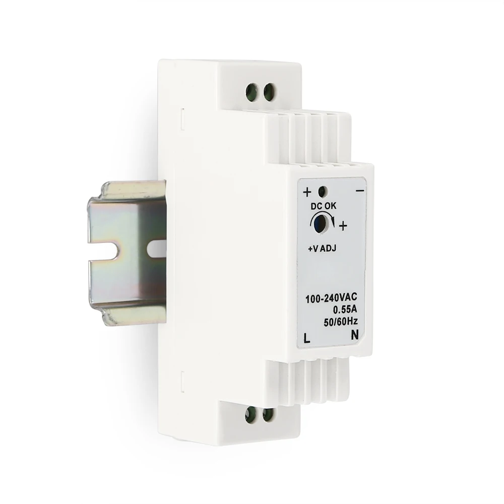 Блок питания DR-18-15 15В 1.2А 18Вт на DIN-рейку, AC100-240В, с LED-индикатором, для систем видеонаблюдения, домофонов, дверных звонков, с защитой от перегрузки, CE RoHS (art.: 3920dbbcd43d5) - 3920dbbcd43d5