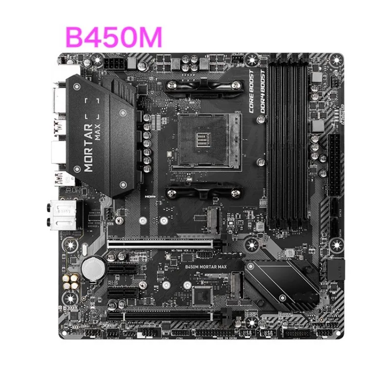 

Suitable For MSI B450M MORTAR MAX Desktop Motherboard DDR4 MicroATX Socket AM4 Mainboard 100% Tested OK Fully Work