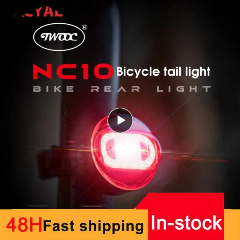 

Light Weight 6 Kinds Mode Mountain Bike Road Bike Lamp Warning Tail Light Plastic Bicycle Tail Light Helmet Warning Lights