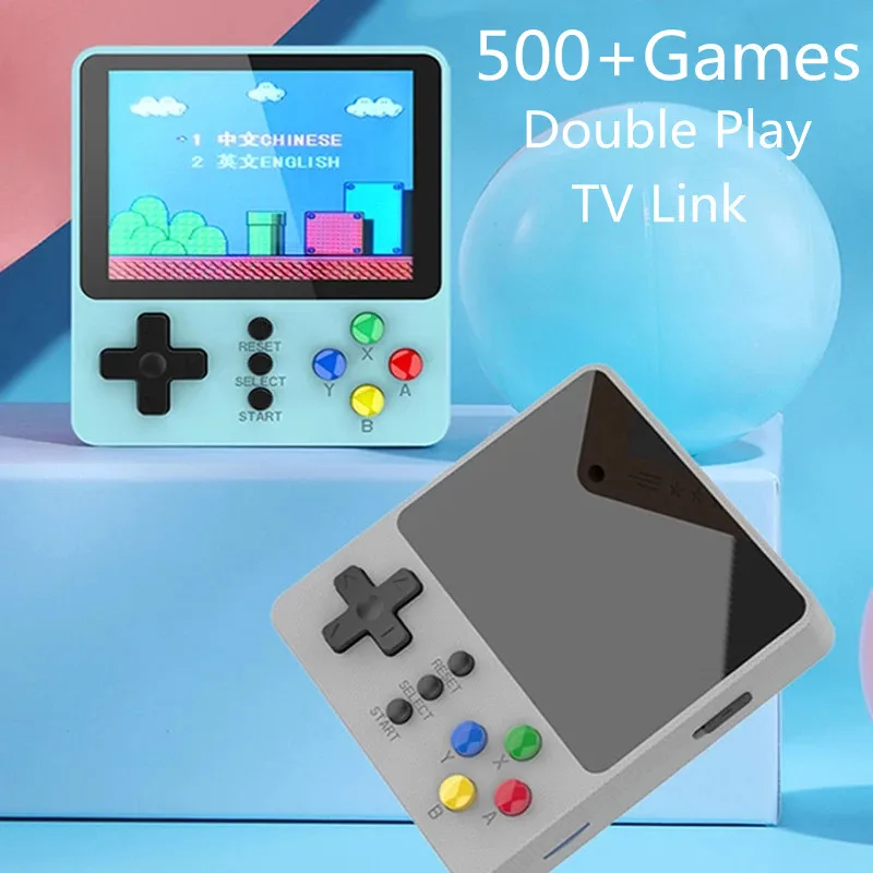 

K5 PSP Mini Double Play Against FC Nostalgic Retro 500 One Factory Game Tetris Pocket Color Screen Can Link The TV Game Boy PSP