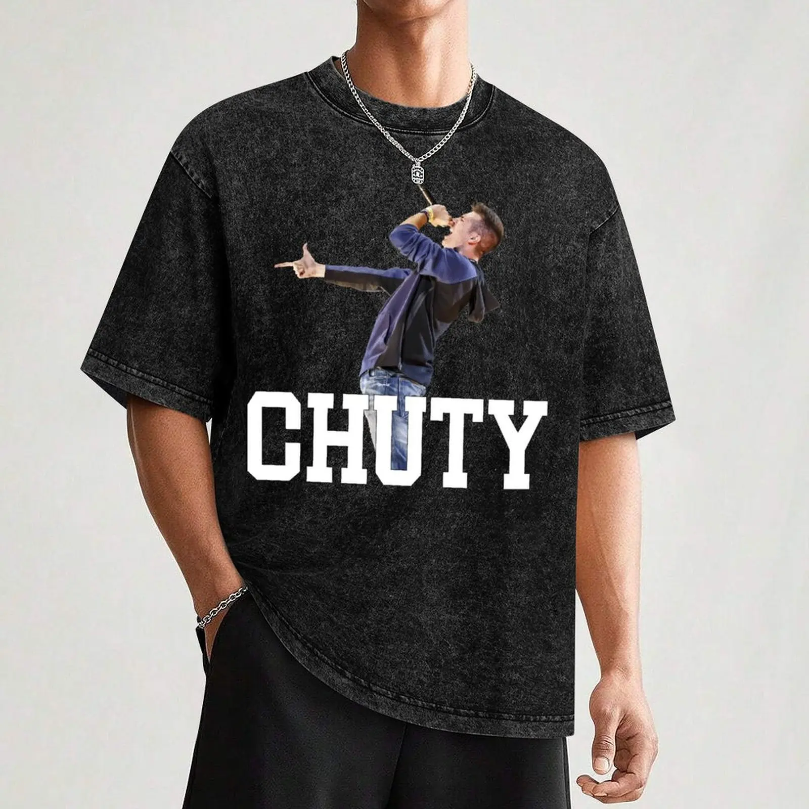 Фото Футболка Chuty - ESP-FMS SPAIN - URBAN ROOSTERS 2023, базовая однотонная футболка для повседневного использования №3