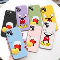 funny mickey mouse phone case for iphone xs 6 6s 11 12 13 max pro mini 8 plus se 2020 7 7p x xr xs 8o3n accessories tpu flip