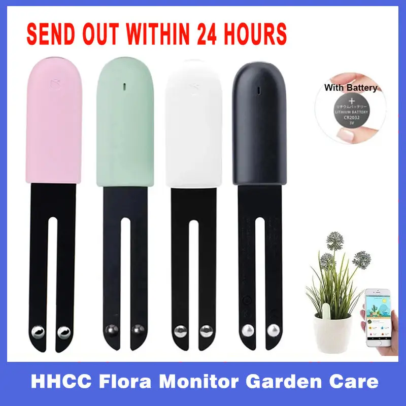 

HHCC Flora Monitor Garden Care Plant Grass Soil Water Fertility Smart Tester Sensor Flower Gardening Detector For Mijia home