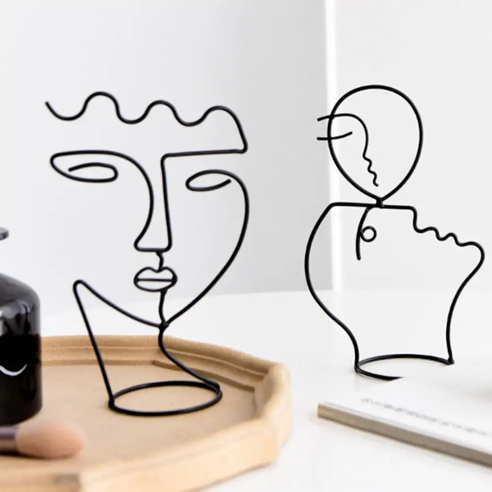 Скандинавские абстрактные фигурки полые ювелирные изделия демонстрационная