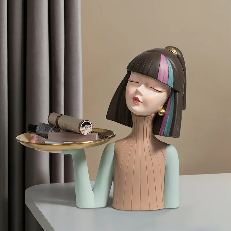 Поднос для хранения в скандинавском стиле креативное украшение входного ключа