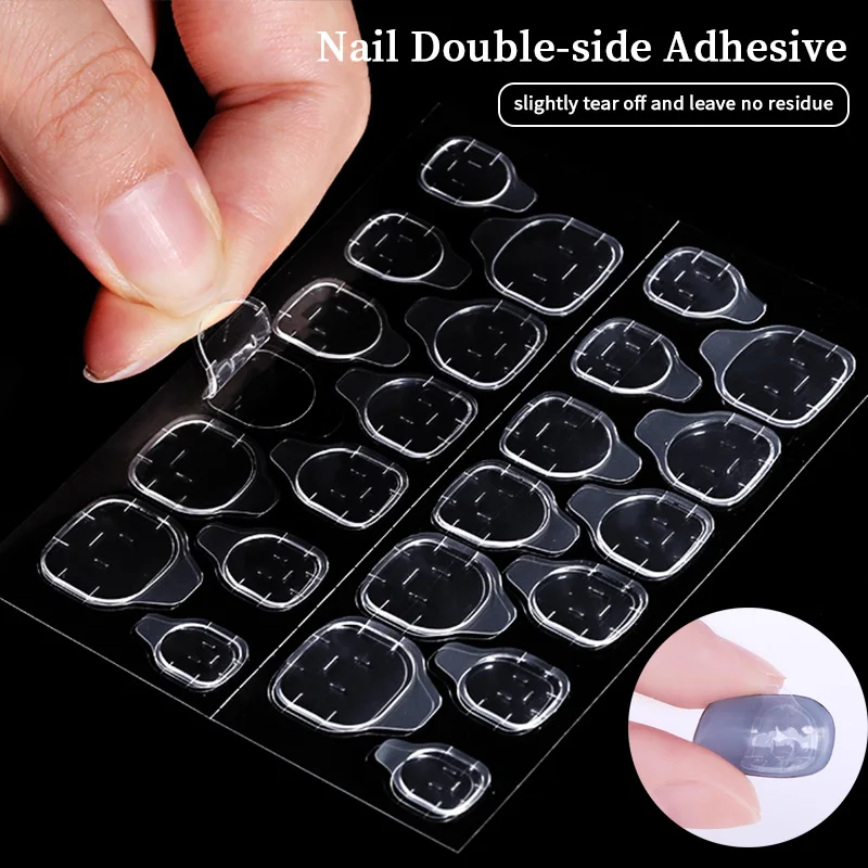 24 шт./240 шт. двухсторонняя клейкая лента для ногтей, клейкая лента ...