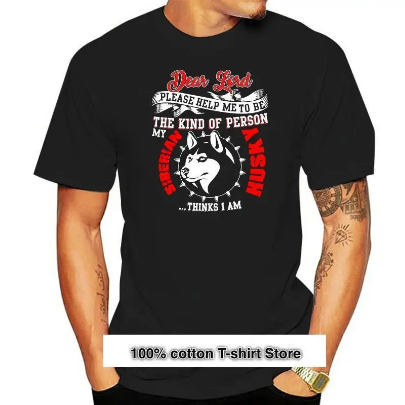 

Camiseta de manga corta para hombre, camisa con el tipo de persona, Husky Siberiano, Guay, para mujer