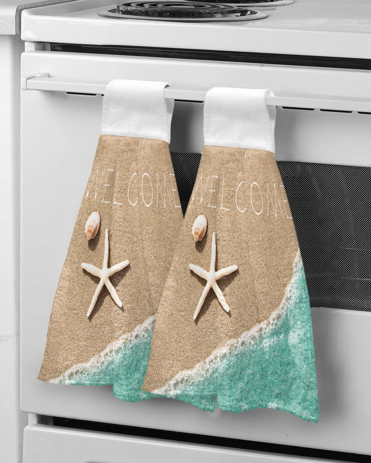 Absorbent Hanging Towels Home Kitchen Wipe Dishcloths Bathroom Bath Wipe