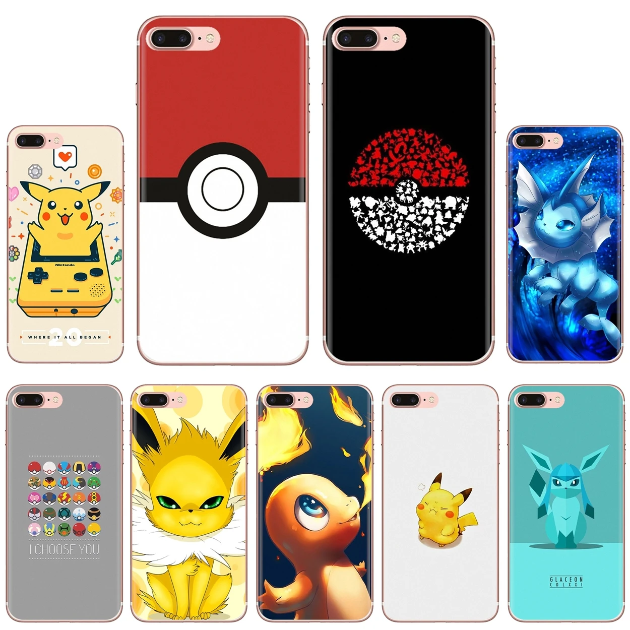 

Joltik Jolteon Pokemon Go Game For iPhone 10 11 12 13 Mini Pro 4S 5S SE 5C 6 6S 7 8 X XR XS Plus Max 2020 TPU Transparent Case