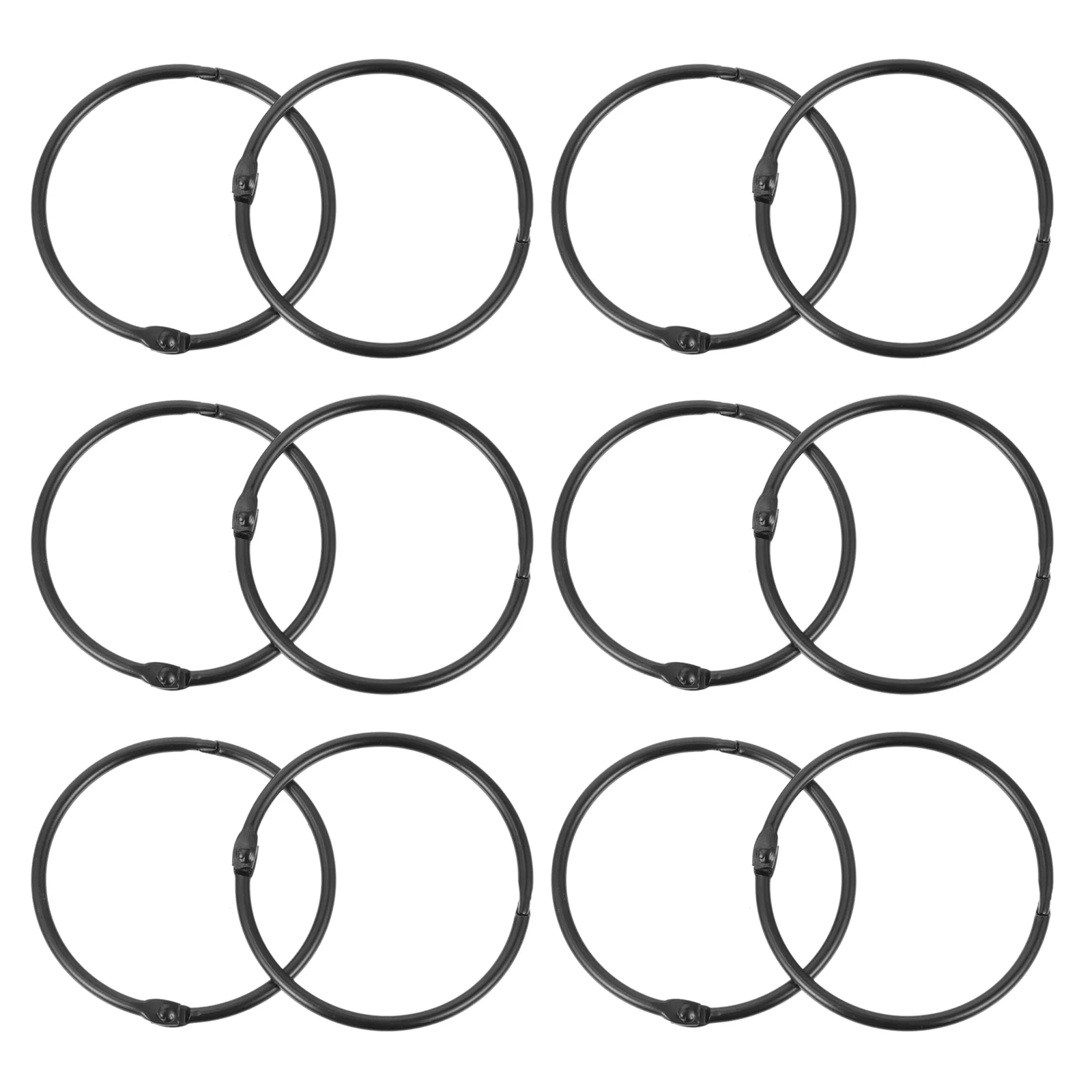 

Curtain Rings Ring Hanging Buckle Round Shower Rod Circular Metal Matte Hooks Drapery Holders