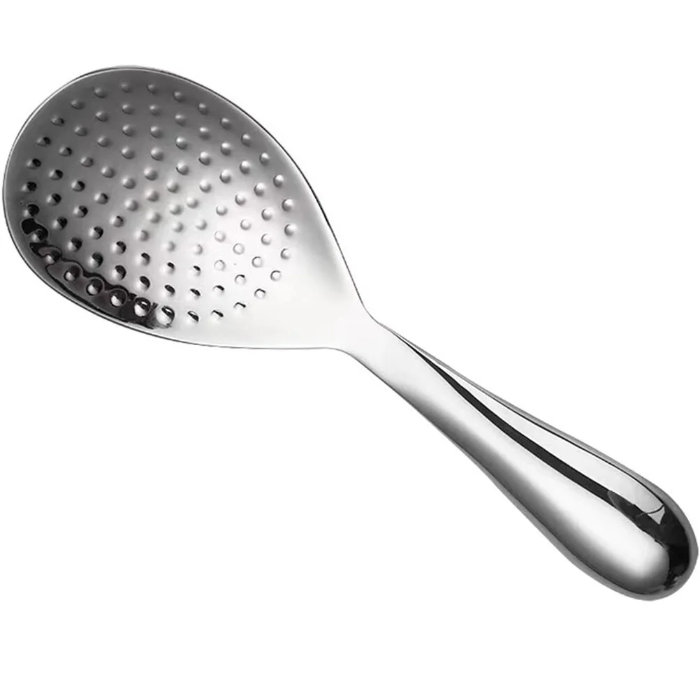 

Stainless Steel Rice Spoon Metal Ladle Kitchen Meal Restaurant Durable Scoop Thickened Practical