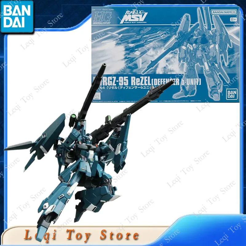 Фото Оригинальная сборная модель Bandai HG GUNDAM RGZ-95 REZEL DEFENSER B-UNIT RGZ-95C TYPE-C COMMANDER, аниме-фигурка, украшение №4