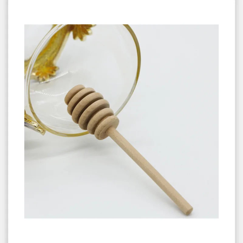 

1000 pcs 8cm Mini Wooden Honey Dippers Wedding Favors Wood Honey Spoon Stick Party Supply Mixing Stick