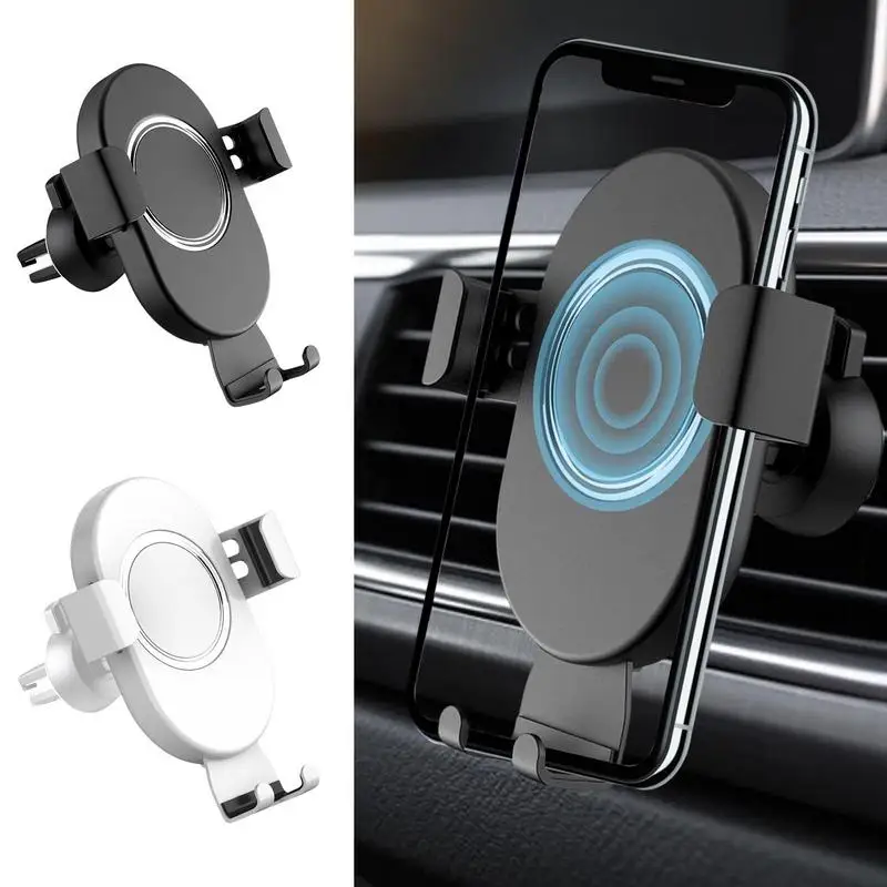 

Car Phone Wireless Charging Holder 10W Automatic Clip Smartphone Charger Mount Universal Windshield Car Air Vent Phone Stand