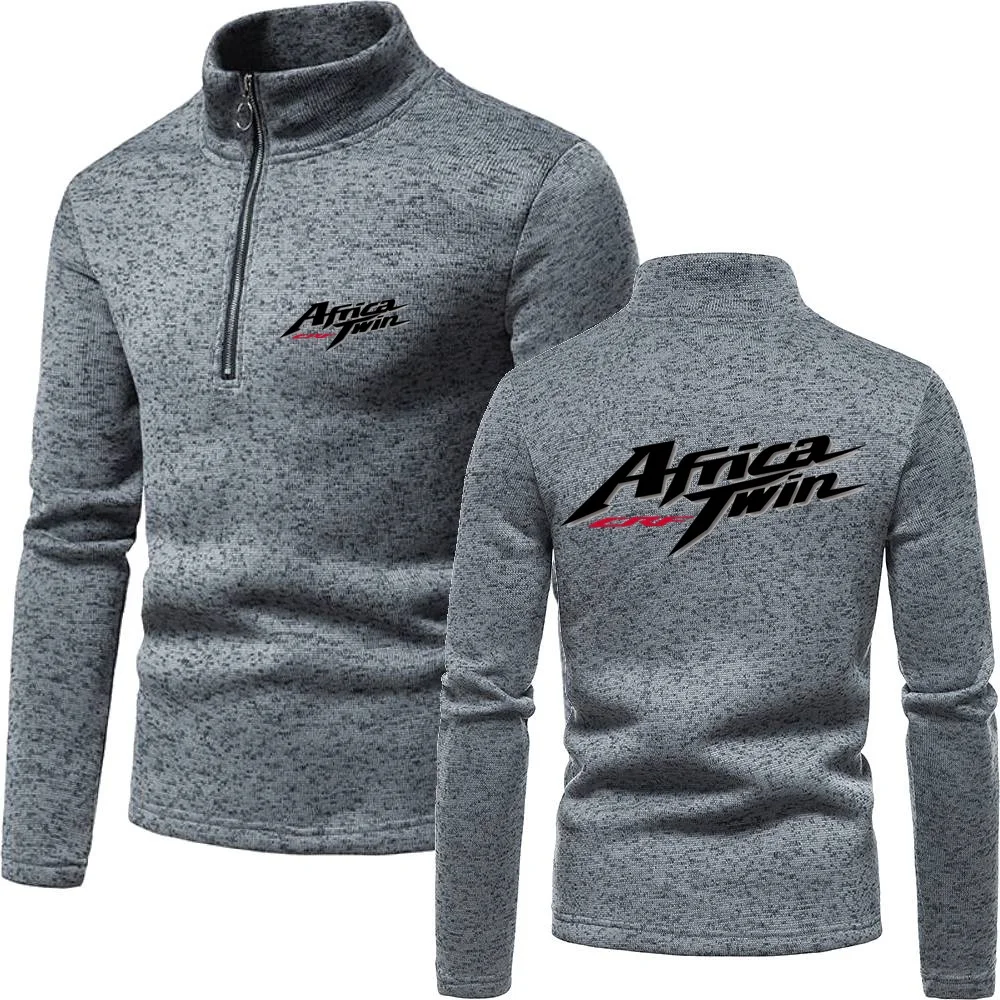 Мужская осенне-зимняя водолазка с молнией на спине
