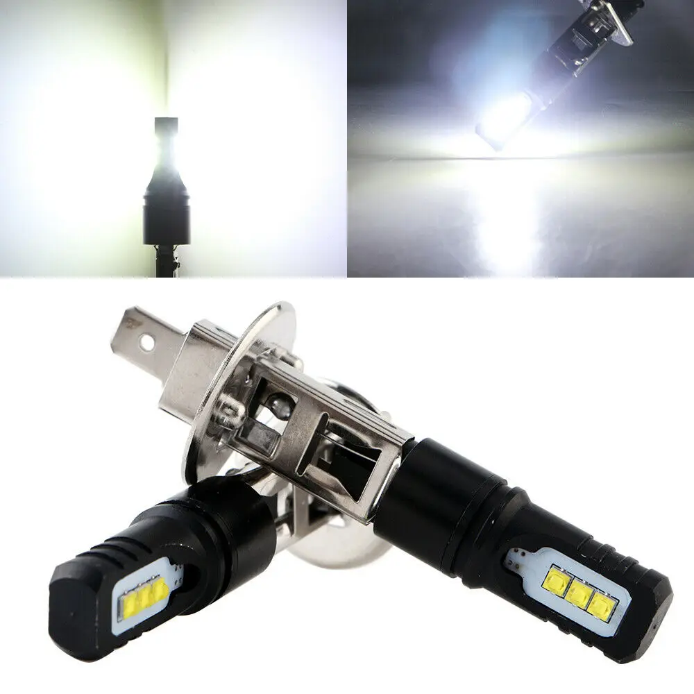 2 шт. Автомобильные светодиодные противотуманные фары H1 H6 6SMD 6000K белый свет 2525