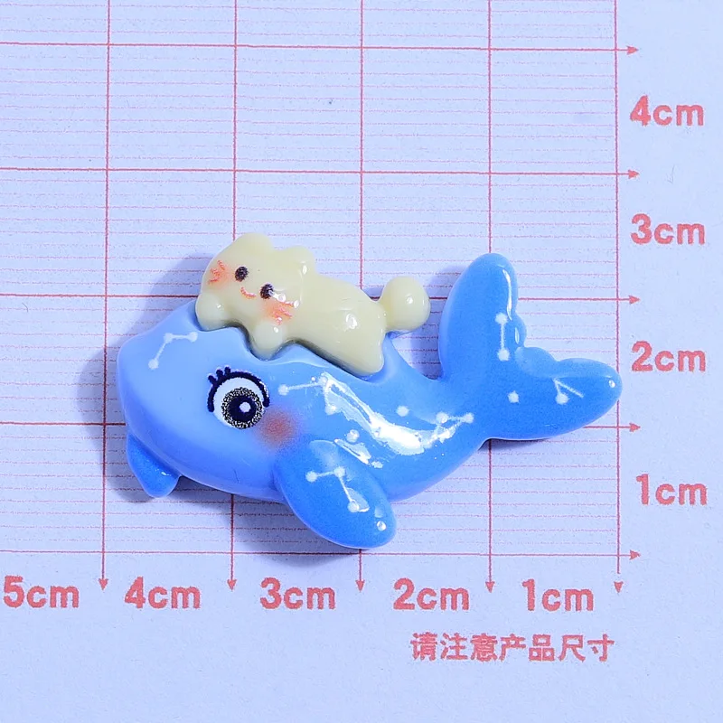 Мультяшные морские животные серии Дельфины из смолы 10 шт