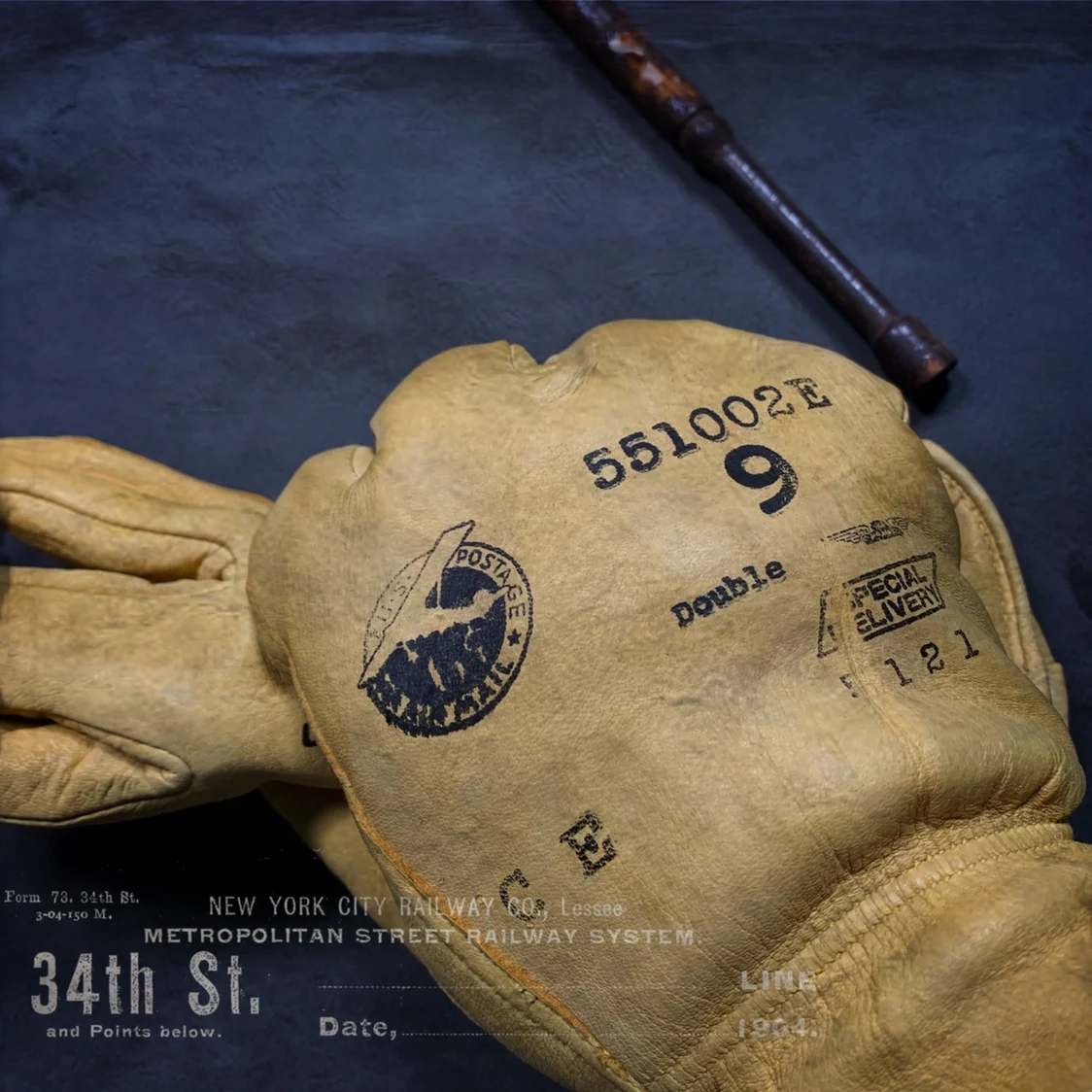 "Redemption Town" US retro soft leather leather tough guy motorcycle work gloves