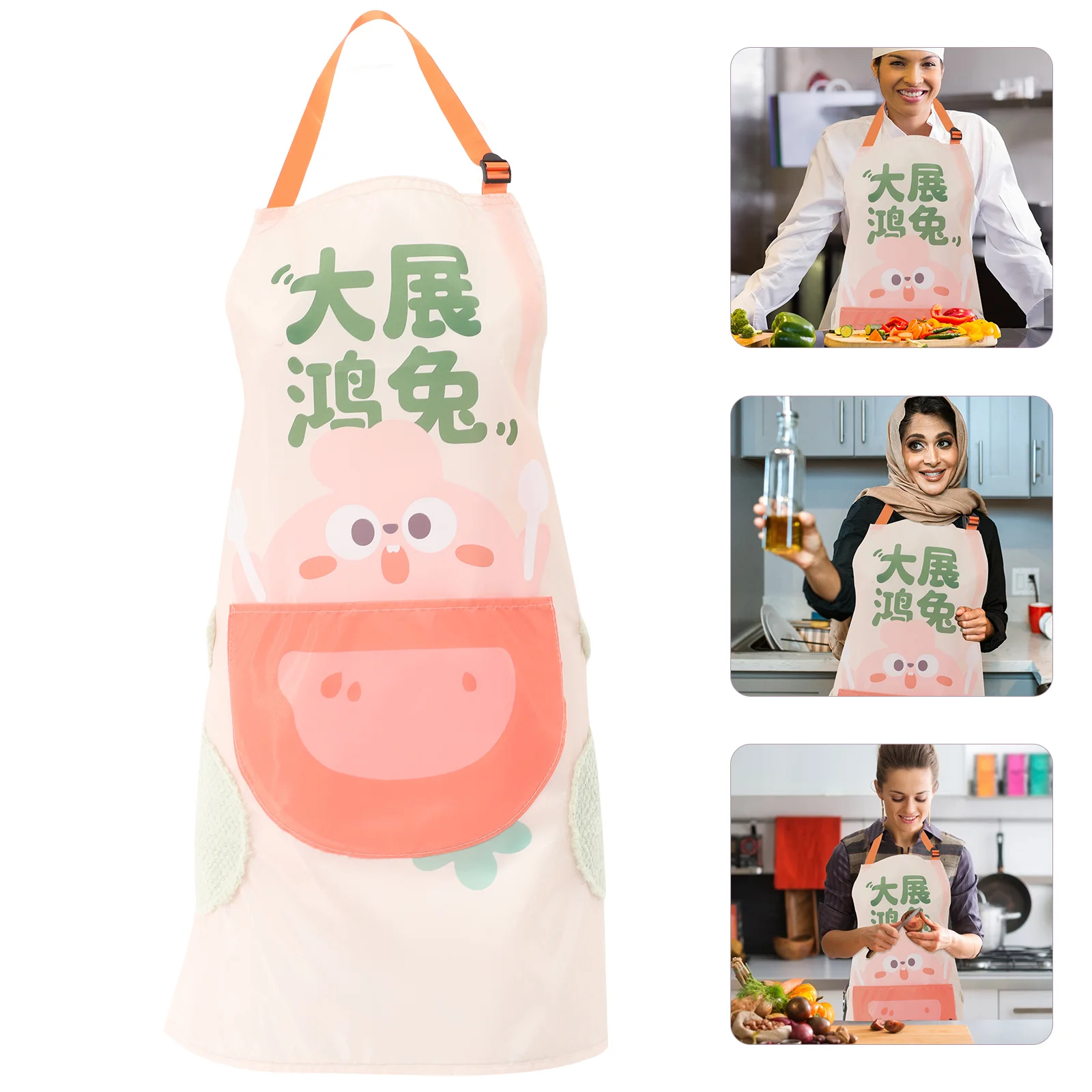 

Apron Cooking Baking Oil Proof Painting Household Decorative Chef Kitchen Multi Function Comfortable Wearing Waterproof
