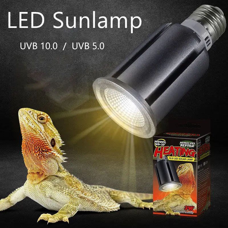 1 шт. 3 в рептилия солнцезащитный фонарь UVB полного спектра светодиодная лампа
