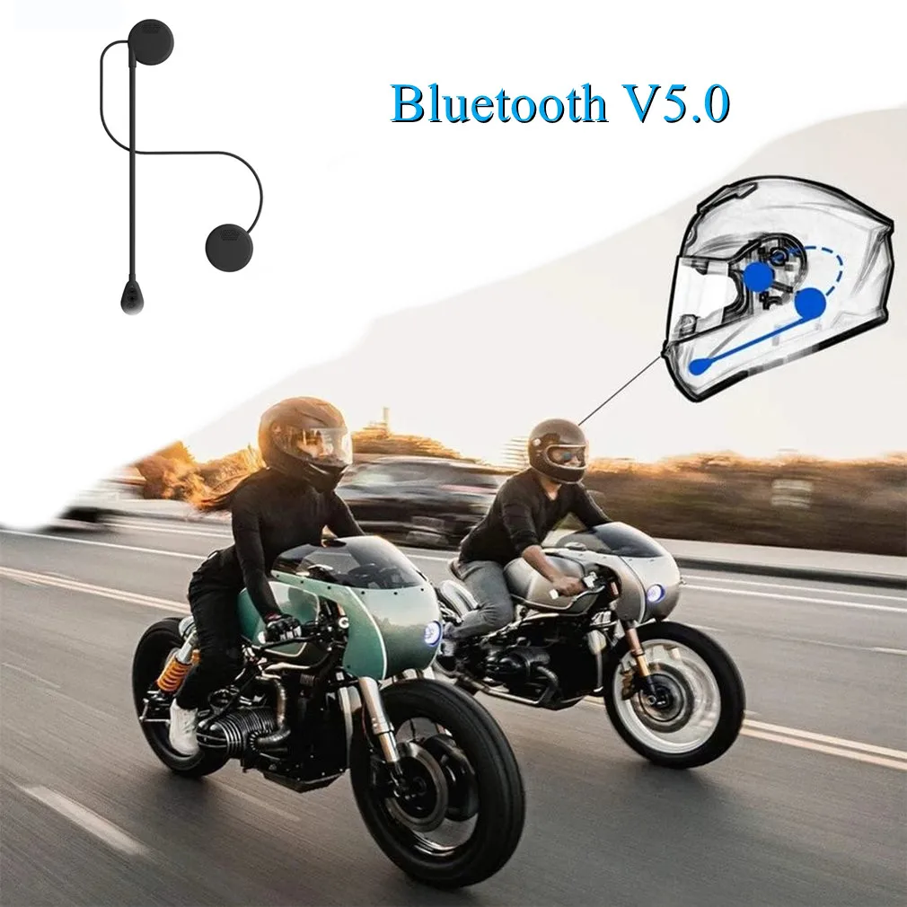 

Беспроводная гарнитура для мотоциклетного шлема V5.0, 5 В, Беспроводные стереонаушники для режима «свободные руки», наушники для мотоциклетн...