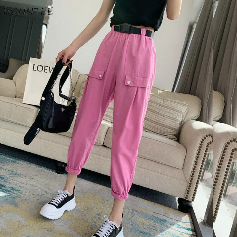 

Casual Pants Women 3XL Solid Ankle-length Slim Boyfriend Ulzzang Stylish Designer Female Daily All-match Hot Selling Sweet Ins