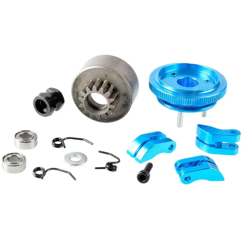 

Bell Gear Flywheel+14T Clutch Shoe+Spring+Bearing Assembly Sets 83013 Alloy Upgrade 81020 For HSP 1/8 Nitro Parts RC Model