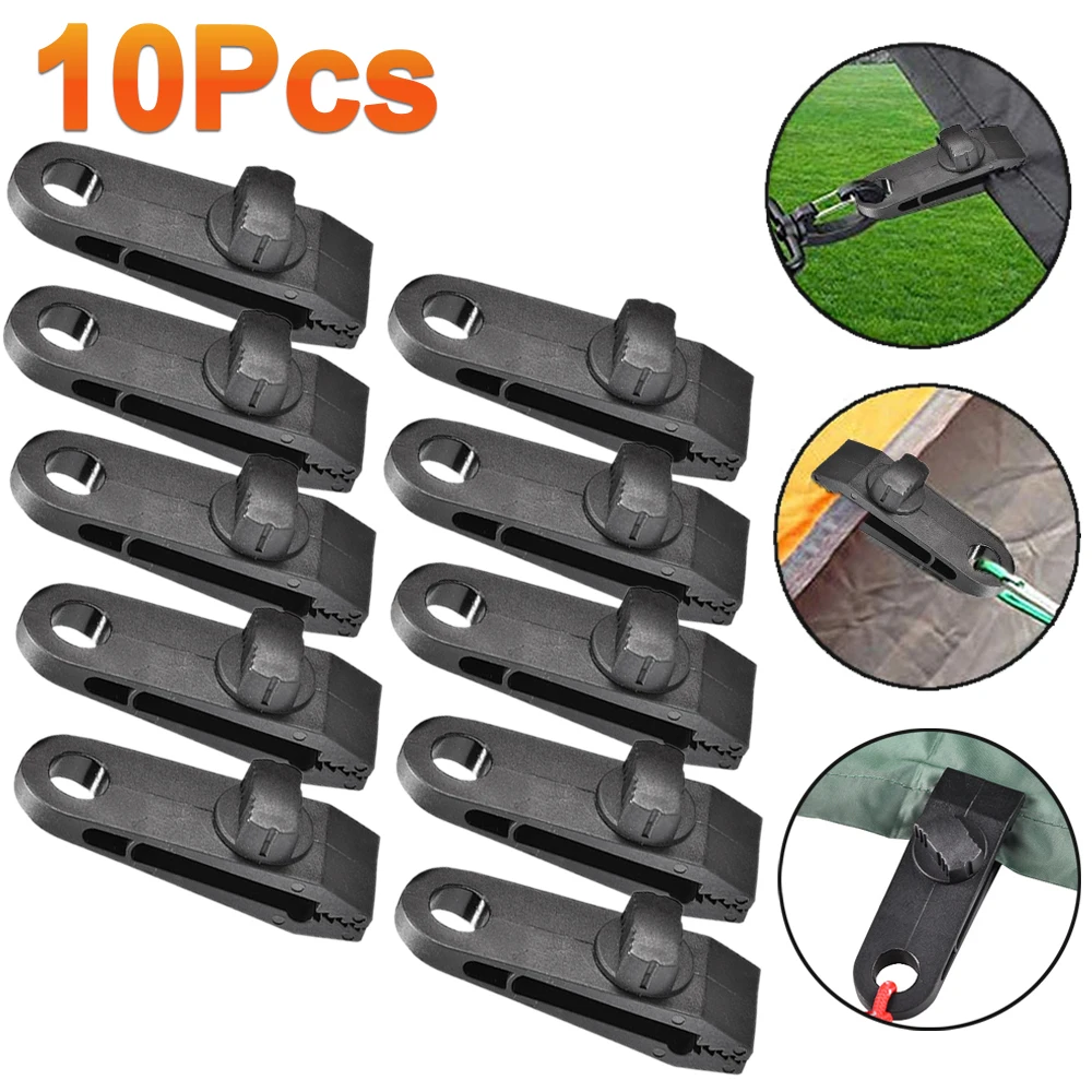 5/10Pcs DIY Tarp Clamp Awning Tent Canopy Clip Snap Canvas Anchor Gripper Caravan Jaw Grip Trap Tighten Woodworking Tools | Спорт и