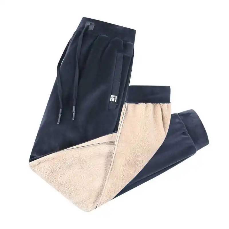 

2022 Winter Lambswool Warm Casual Pants Men Fitness Sports Tracksuit Bottoms Sweatpants Trousers Track Pants Mens Joggers L-8XL