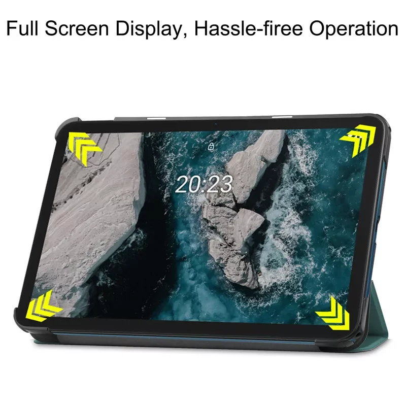 

Hot Sales Nokia T20 T 20 Case 2021 PU Leather Tri-Folding Stand Smart Cover for Funda Nokia T20 10.4 inch 2021 Tablet Kids