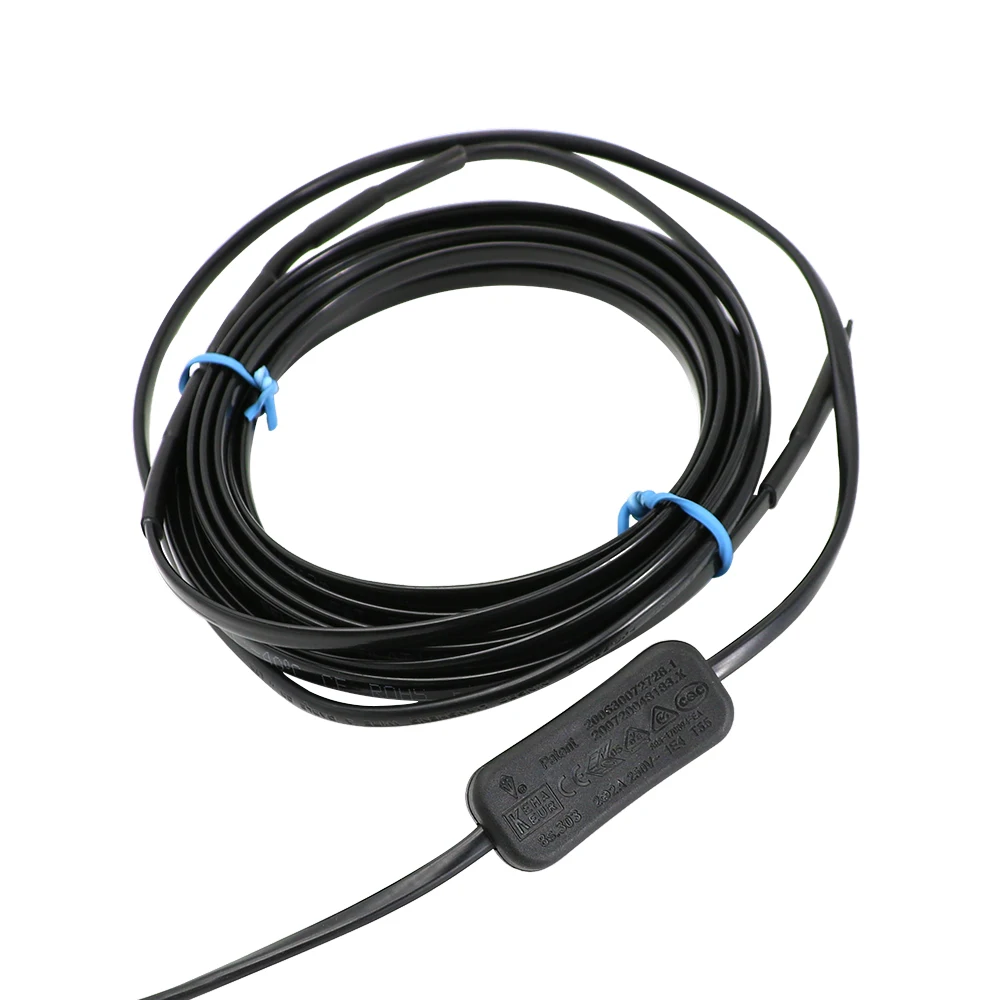 Minco Heat DBRK EU Вилка с Переключателем Питания Саморегулирующийся Тепловой Кабель для Защиты от Замерзания Водопроводных Труб 1~10м Теплый Провод Вкл.