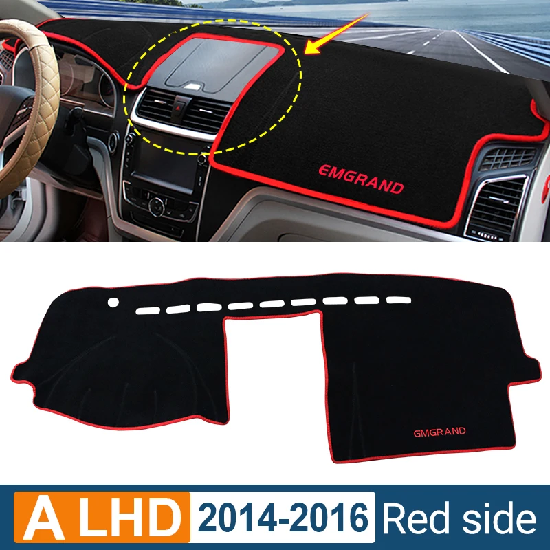 

Для Geely Emgrand EC7 EC715 EC718 2009 2010 2011 2012 2013 2014 2015 2016 крышка приборной панели автомобиля избегайте световых накладок коврики от солнца