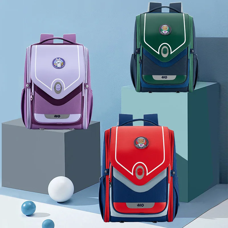 

2022 Grades 1-6 Children's Kindergarten Primary School Students Backpack Neck Support Decompression Large-Capacity School Bag