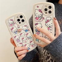 cute cartoon hello kitty for iphone12 new 11promax phone case xr apple 13xs drop resistant 78plus