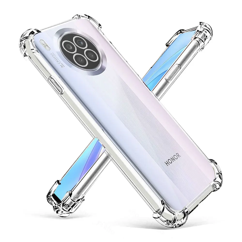 Чехол для Huawei Nova 8i 2021 прозрачный противоударный силиконовый мягкий чехол