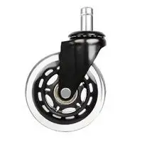

6pcs 3inche Office Chair Casters Mute Transparent Wheel Furniture Universal Rolling Wheel Table And Chair Replacement Hardware